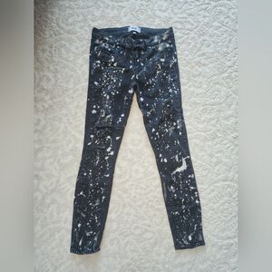Stylish Black Splatter Women Jeans